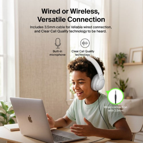 Belkin SoundForm Play ANC Headphones Wired & Wireless Head-band Calls/Music USB Type-C Bluetooth Gray