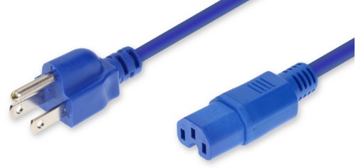 AddOn Networks ADD-N5152C15C14G6FBE power cable Blue 70.9" (1.8 m) NEMA 5-15P C15 coupler