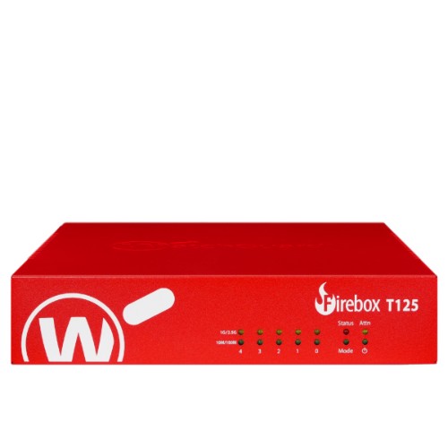 WatchGuard Firebox T125 hardware firewall 1U 0.51 Gbit/s
