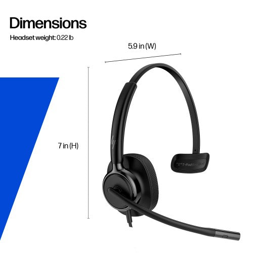 HP Poly Mission 415 Monaural USB Wired Headset (Bulk)