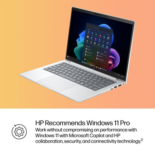 HP EliteBook 8 G1a Next Gen AI PC Wolf Pro Security Edition Copilot+ PC AMD Ryzen AI 5 PRO 340 Laptop 14" Touchscreen WUXGA 32 GB DDR5-SDRAM 512 GB SSD Wi-Fi 7 (802.11be) Windows 11 Pro Silver