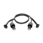 Tripp Lite USB-A Male to USB-A Male Cable, SuperSpeed, 3.0/3.1, Industrial, IP67, Shielded, 0.91 m