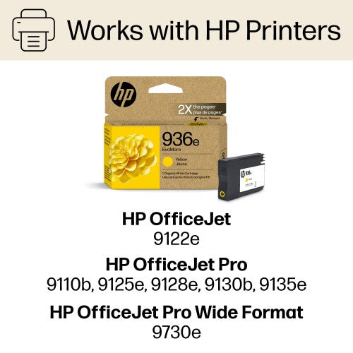 HP 936e EvoMore Yellow Original Ink Cartridge