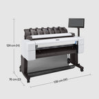 HP Designjet T2600 36-in PostScript Multifunction Printer