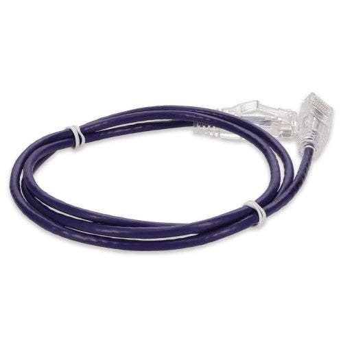 AddOn Networks ADD-7FSLCAT6A-PE networking cable Purple 83.9" (2.13 m) Cat6a U/UTP (UTP)