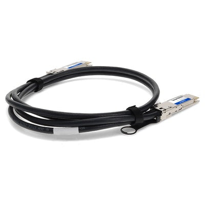 AddOn Networks QDD-400-CU2M-AO InfiniBand/fibre optic cable 78.7" (2 m) QSFP-DD Black, Silver
