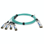 AddOn Networks 10322-AOC7M-AO InfiniBand/fibre optic cable 275.6" (7 m) QSFP+ 4x SFP+ AOC Aqua color