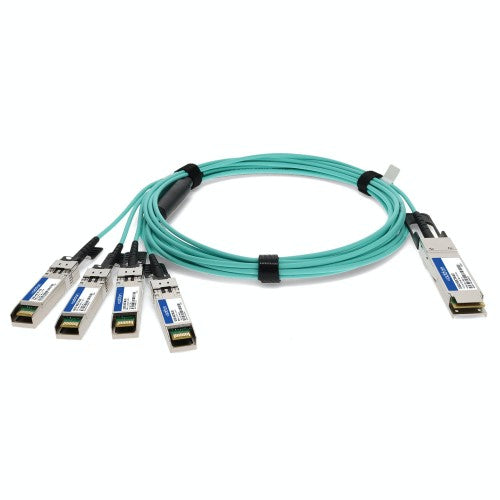 AddOn Networks 10322-AOC7M-AO InfiniBand/fibre optic cable 275.6" (7 m) QSFP+ 4x SFP+ AOC Aqua color