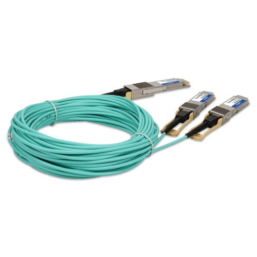 AddOn Networks A-D400-2Q200-3M-AO InfiniBand/fibre optic cable 118.1" (3 m) QSFP-DD 2x QSFP56 AOC Aqua color