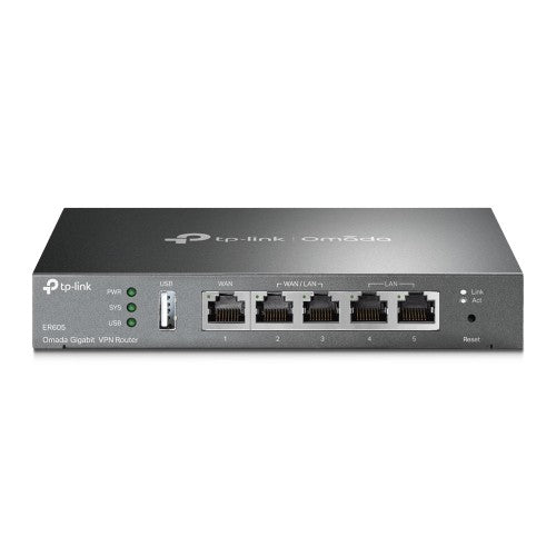 TP-Link Omada ER605 wired router Gigabit Ethernet Black