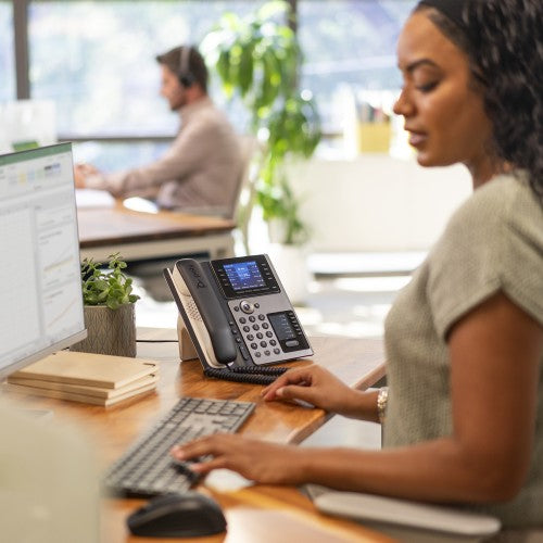 HP Poly Edge E450 IP Phone and PoE-enabled GSA/TAA