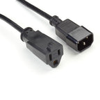 Black Box EPXR15 power cable 11.8" (0.3 m) NEMA 5-15R C14 coupler