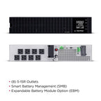 CyberPower Online S Series OL1K5RM uninterruptible power supply (UPS) Double-conversion (Online) 1.5 kVA 1200 W 8 AC outlet(s)