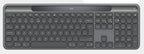 Logitech Signature Slim Solar+ K980 for Business keyboard Universal RF Wireless + Bluetooth QWERTY US English Graphite