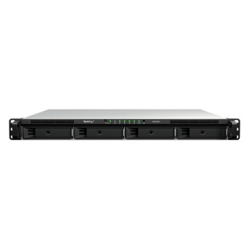 Synology RackStation RS826RP+ NAS/storage server Rack (1U) AMD Ryzen V1500B 4 GB DDR4 0 TB DiskStation Manager Black, Gray