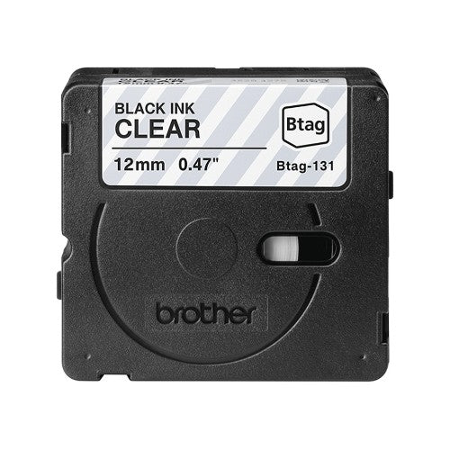 Brother BTAG-131 label-making tape Black on transparent