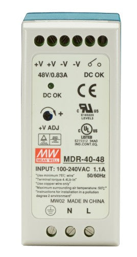 Black Box MDR-40-48 power supply unit 40.8 W Gray