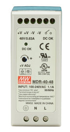 Black Box MDR-40-48 power supply unit 40.8 W Gray