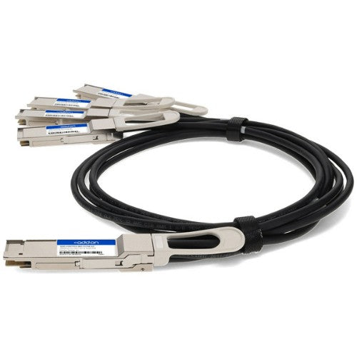 AddOn Networks QDD4QSFP56400CU2M-AO InfiniBand/fibre optic cable 78.7" (2 m) QSFP-DD 4x QSFP56 Black, Metallic