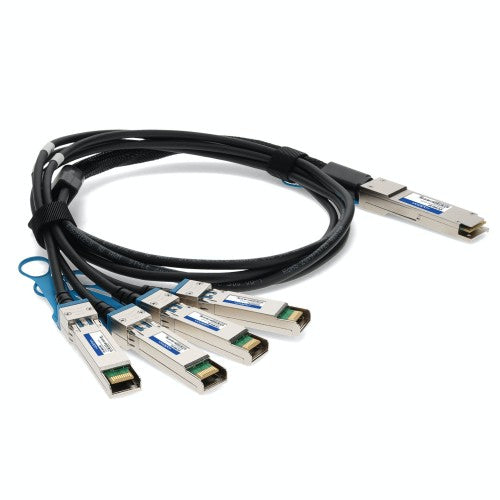 AddOn Networks 470-ABQF-AO InfiniBand/fibre optic cable 78.7" (2 m) QSFP28 4x SFP28 Black