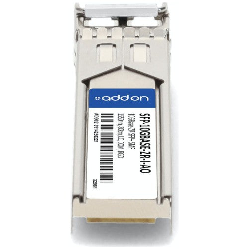 AddOn Networks SFP-10GBASE-ZR-I-AO network transceiver module Fiber optic 10000 Mbit/s SFP+ 1550 nm