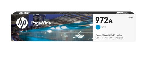 HP 972A Cyan Original PageWide Cartridge