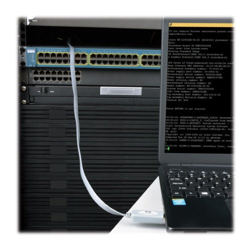 Tripp Lite U209-006-RJ45-X cable gender changer RJ-45 USB 2.0 Type-A Silver