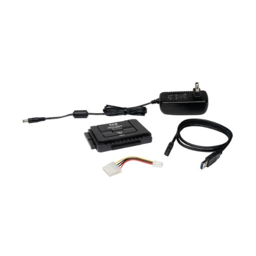 Tripp Lite U338-000 cable gender changer USB 3.0 MICRO-B 22 PIN SATA + POWER Black
