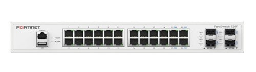 Fortinet FS-124F network switch Managed L2 Gigabit Ethernet (10/100/1000) 1U White