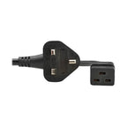 Eaton P052-2P5M-UK power cable Black 98.4" (2.5 m) BS 1363 IEC C19
