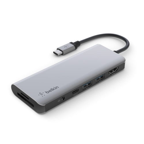 Belkin PVC003BTSGY laptop dock/port replicator Silver