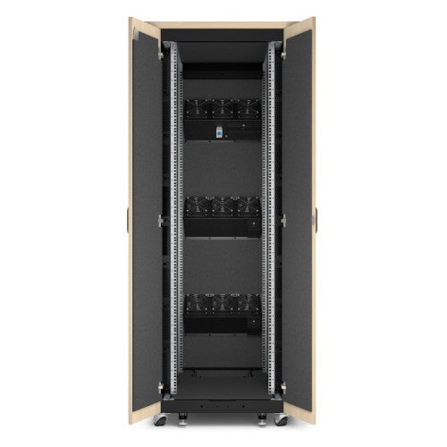 APC AR4038LA rack cabinet 38U Freestanding rack Black, Maple color