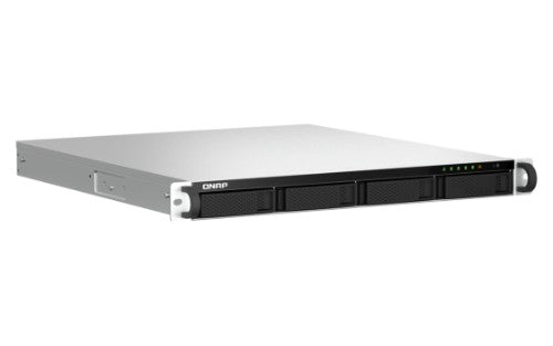 QNAP TS-464U-RP NAS Rack (1U) Intel® Celeron® N5095 8 GB DDR4 0 TB QNAP QTS Aluminum, Black