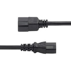 StarTech.com 8713-8100-POWER-CORD power cable Black 11.8" (0.3 m) C14 coupler C13 coupler