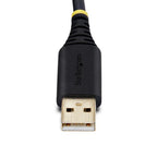 StarTech.com 2P1FFC-USB-SERIAL cable gender changer USB-A 2 x DB-9 RS-232 Black, Gray