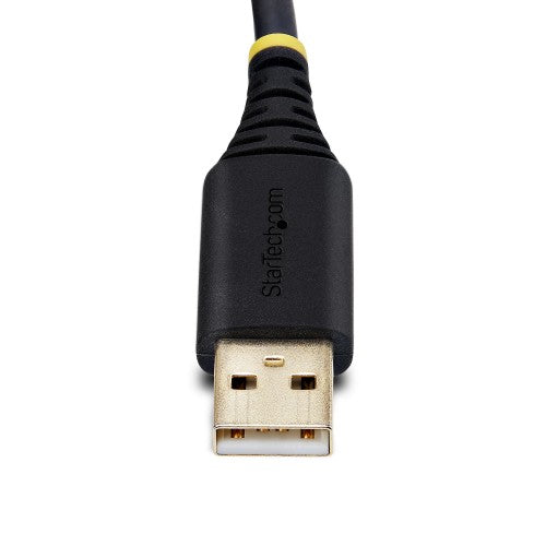 StarTech.com 2P1FFC-USB-SERIAL cable gender changer USB-A 2 x DB-9 RS-232 Black, Gray