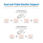 Tripp Lite U442-DOCK12-S laptop dock/port replicator USB 3.2 Gen 2 (3.1 Gen 2) Type-C Silver