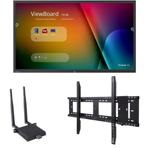 Viewsonic IFP9850-E1 signage display Interactive flat panel 98" LED 350 cd/m² 4K Ultra HD Black Touchscreen Built-in processor Android 8.0
