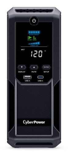 CyberPower LCD Intelligent uninterruptible power supply (UPS) Line-Interactive 1.35 kVA 815 W 12 AC outlet(s)