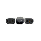 Tripp Lite P004-18N-2C13 power cable Black 18" (0.457 m) C14 coupler 2 x C13 coupler