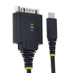 StarTech.com 1P1FFC-USB-C-SERIAL serial cable Black 11.8" (0.3 m) USB Type-C RS-232