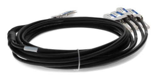 AddOn Networks QDD-4ZQ100-CU3M-AO InfiniBand/fibre optic cable 118.1" (3 m) QSFP-DD 4x QSFP56 DAC Black, Stainless steel
