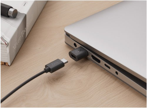 Logitech 956-000168 cable gender changer USB-A USB-C Graphite