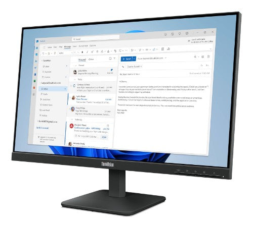 Lenovo ThinkVision S24-4e computer monitor 23.8" 1920 x 1080 pixels Full HD LED Black
