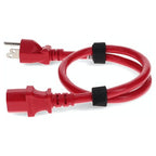 AddOn Networks ADD-515P2C1314AWG6FTRD power cable Red 72" (1.83 m) NEMA 5-15P IEC C13