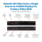Tripp Lite B119-1X4-4K6-VW video wall processor Black