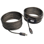 Tripp Lite U042-036 USB cable USB 2.0 431.9" (11 m) USB A USB B 0.48 Gbit/s Black