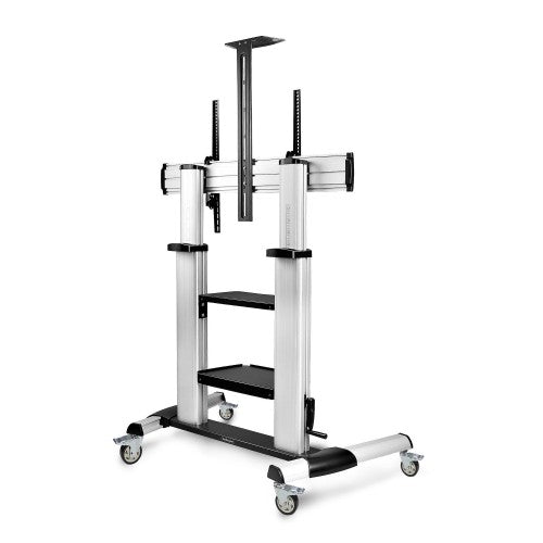 StarTech.com 1110C-MOBILE-TV-CART TV mount/stand 100" Black, Silver