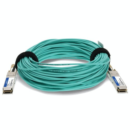 AddOn Networks JL278A-AO InfiniBand/fibre optic cable 787.4" (20 m) QSFP28 AOC Aqua color