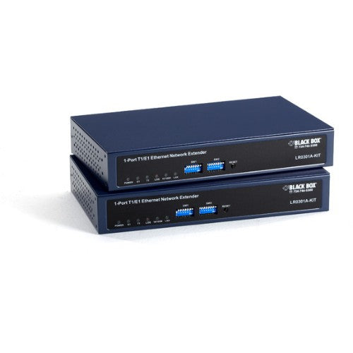 Black Box LR0301A-KIT network extender Network transmitter & receiver Blue
